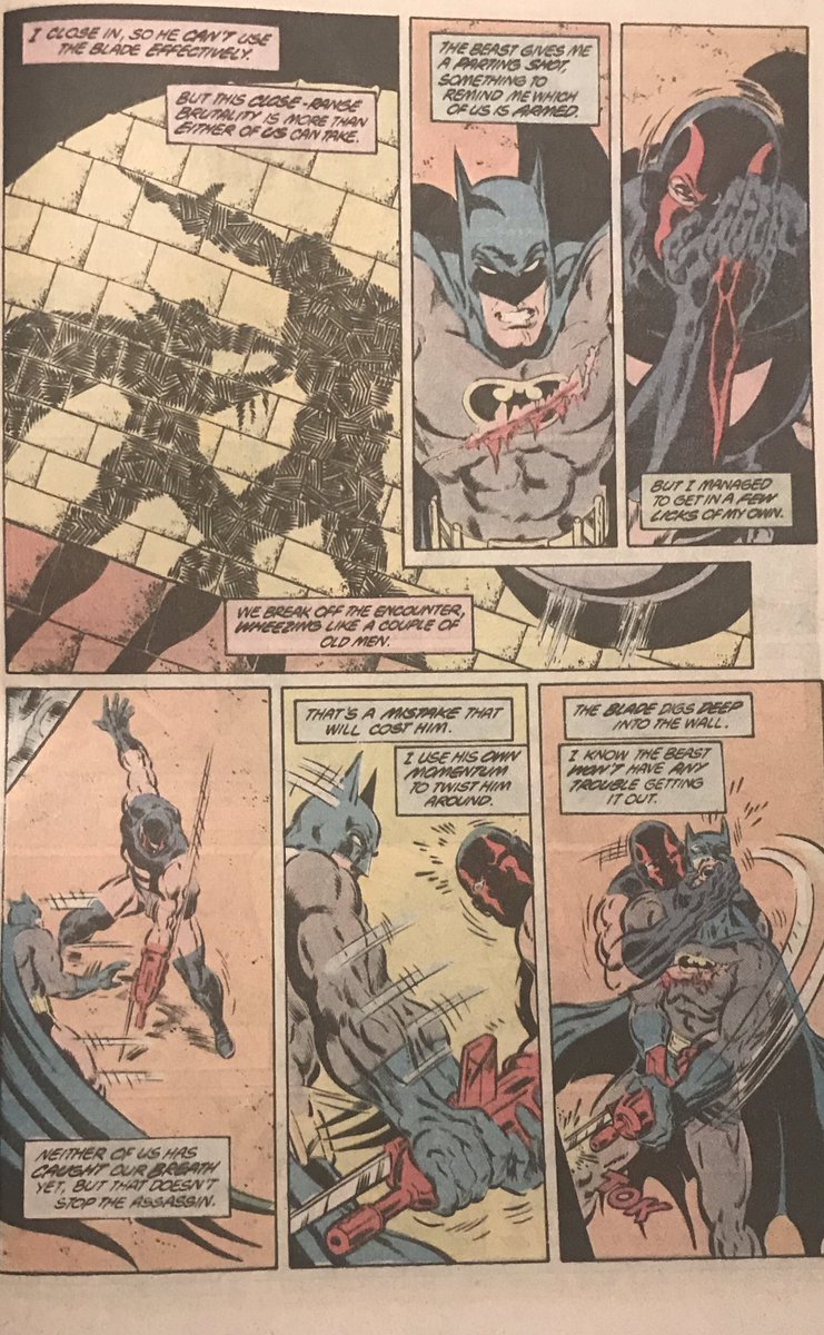 End of the day this is what I’m paying for, I love a good combat sequence, and Aparo is the business. He knows when to zoom in, where to focus and how to build the drama. The silhouettes on pg 3 are a great example.
