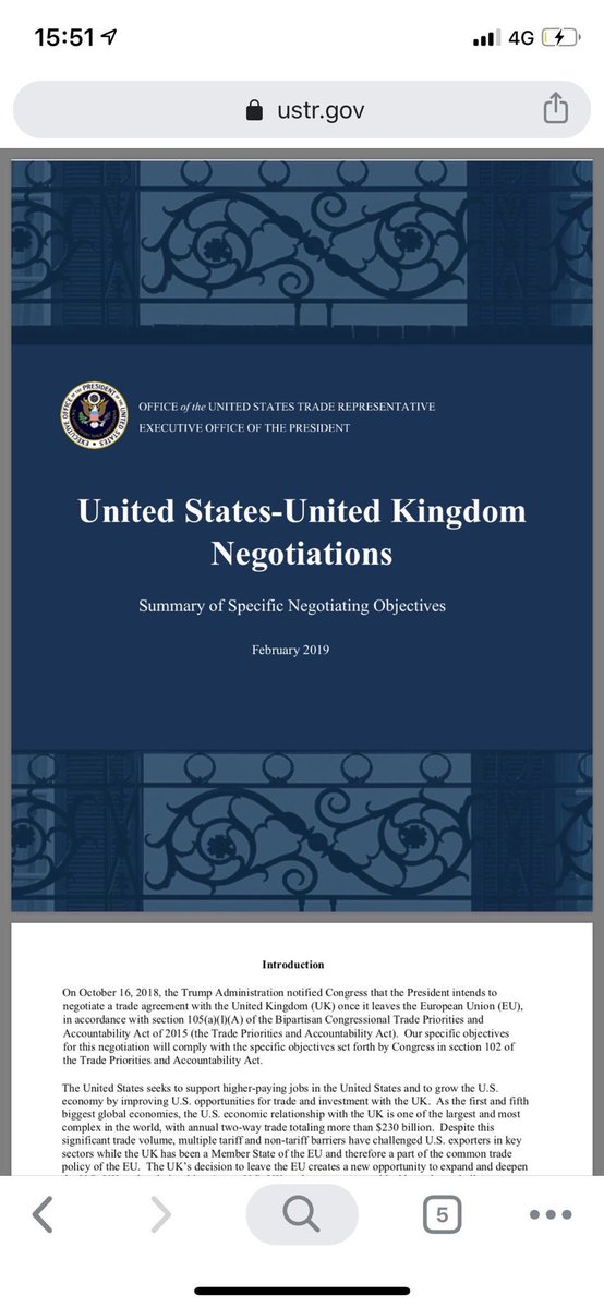 “THE NHS IS NOT FOR SALE” To the contrary: The US trade objectives specify the USA want “full access” to our pharmaceuticals market. Attempts to scrutinise what this will entail or whether this had been agreed we’re met with redacted documents.  https://twitter.com/PMLEGEND/status/1190042381200089089/video/1