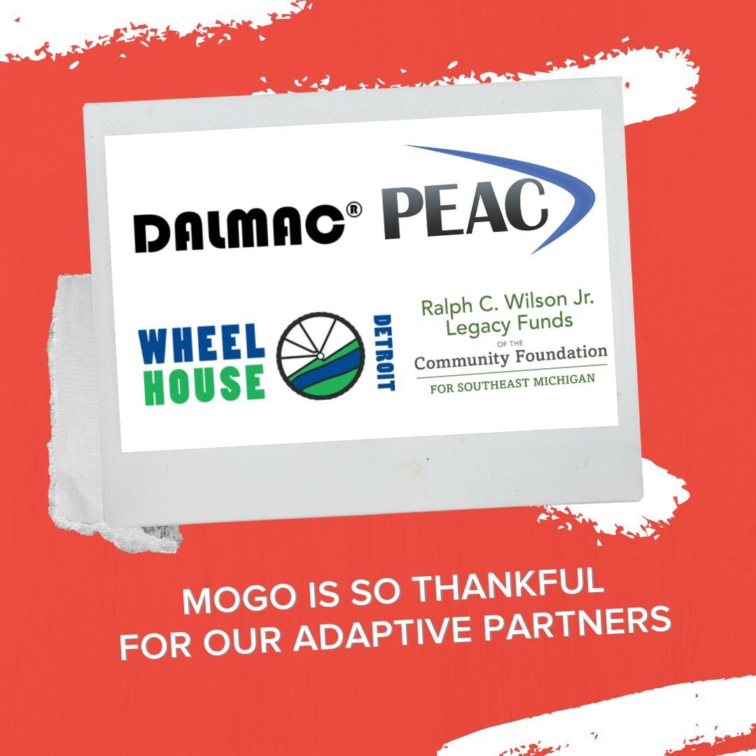 We're thankful for our Adaptive MoGo partners, who make it possible for us to provide service to all types of riders! <a href="/EveryoneCanRide/">PEAC</a> <a href="/wheelhouse_det/">wheelhouse detroit</a>  DALMAC <a href="/cfsem/">Community Foundation for Southeast Michigan</a> #MoGoThanks