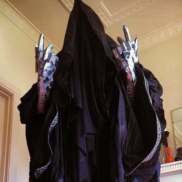 There may be no higher compliment for a costume &amp; specialty wear fabricator like myself than a customer deciding they will be buried in one of my pieces, LOL! Thanks so much, Tristan – we’re thrilled you like it so much! #wishmastercapes &amp; #costumes of #blueridge #georgia. ★…