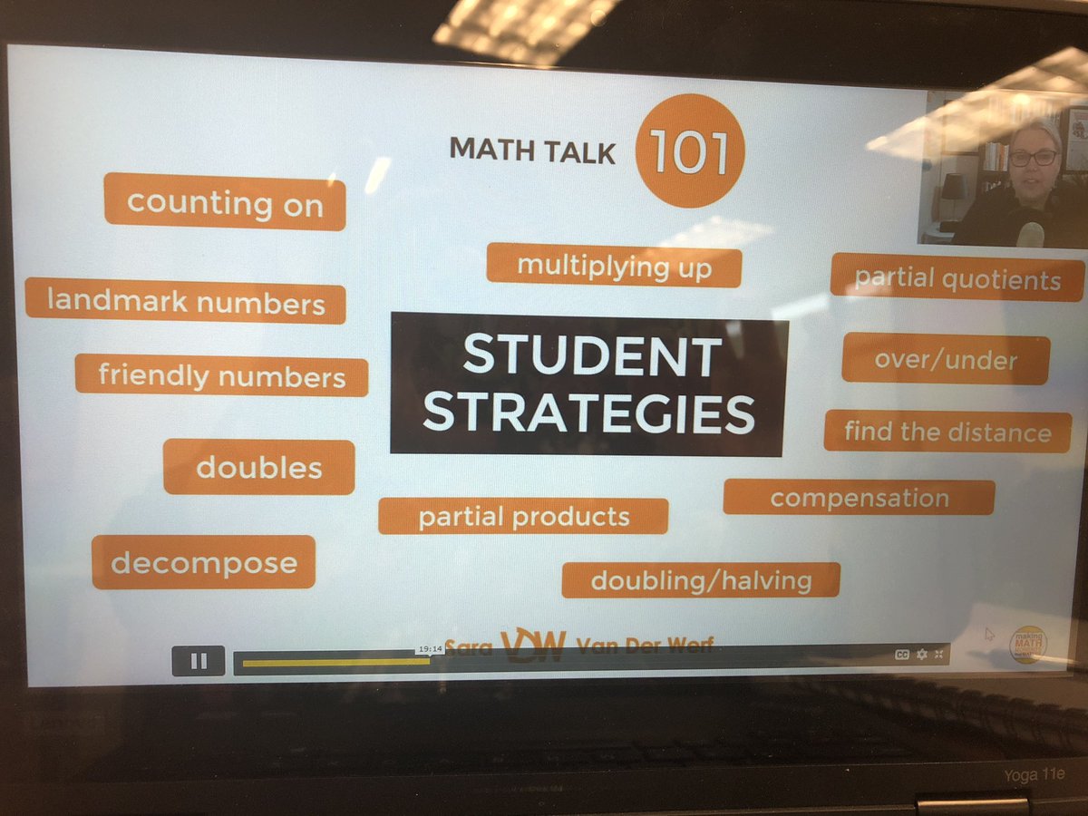 LeanneStredwick's tweet photo. Great summary of models and strategies students might use in their math... especially useful for teachers to see where they might amend their program.  Thanks @saravdwerf and #MMMSummit!  Still processing all the learning!  @JenniferRourk11 @PeggySueFox #BWDSBlearns @CrysdoveJ https://t.co/sN6eJK64qv