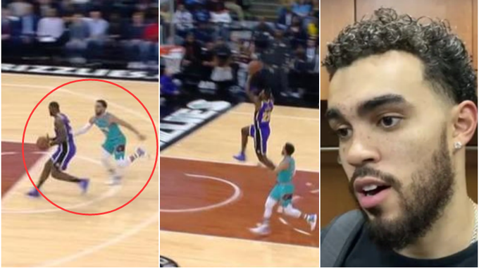 【影片】明智選擇！詹姆斯飛奔暴力灌籃，Jones：本來想伸手攔住，看到這衝擊力直接選擇放棄了！-黑特籃球-NBA新聞影音圖片分享社區