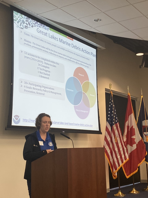 WSUMicroplastic's tweet photo. Our featured speaker for the second advisory board meeting was Sarah Lowe of the Marine Debris Program. Her talk focused on the impacts of marine debris on our oceans and coasts and ways to help. Visit their website at: https://t.co/azEODlU8vs. https://t.co/GddNxKbbUY