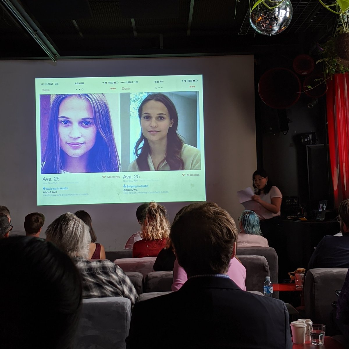 In digital life, the most private parts of our identity are being algorithmically manipulated, says  @thao_pow of the advertising campaign for Ex Machina: the star of the film was featured on Tinder but turned out to be a bot  #autocult