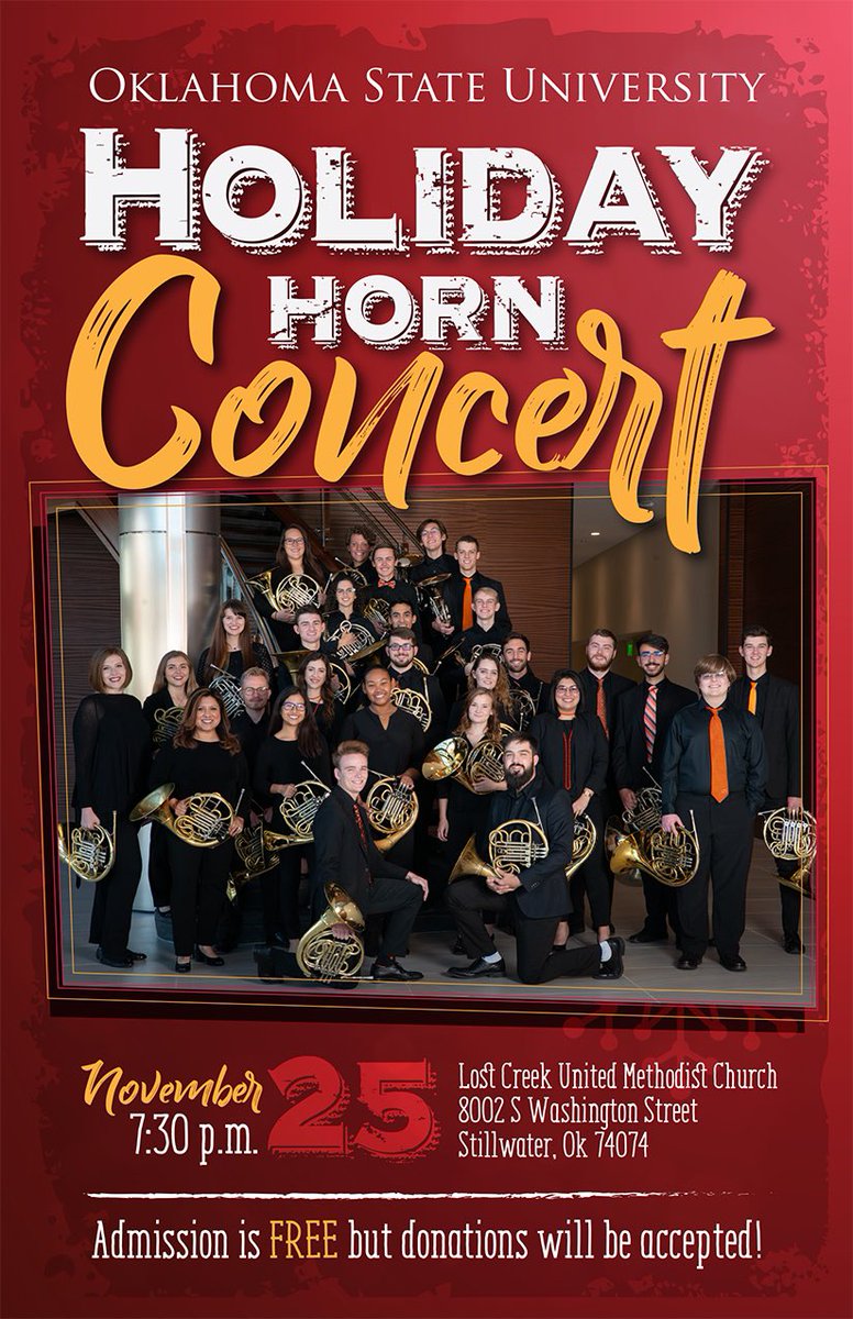 okstatehorns's tweet photo. Monday night! #christmas #okstatehorns #free #frenchhorn https://t.co/OZpP4pU7hV