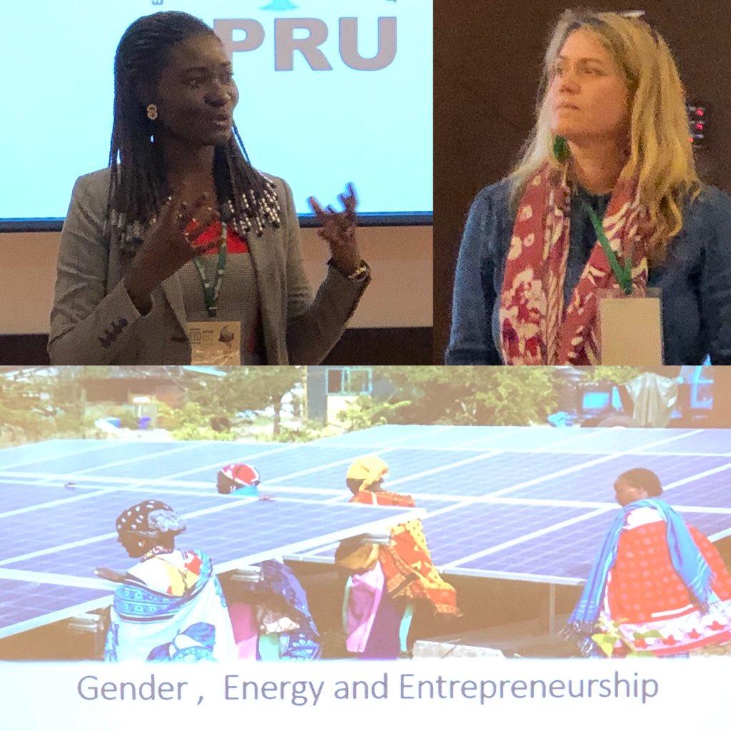 #EfD2019 WiNEED-<a href="/SETIenergy/">SETI Energy</a>  session showcases an intriguing mixed methods RCT on women led solar entrepreneurship in Rwanda by <a href="/RKlege/">Rebecca Klege 🇬🇭🇺🇸🇿🇦</a> Martine Visser and <a href="/EPRU_EfD/">EPRU_EfD</a>. Need to follow up beyond 3 months post intervention 3/.