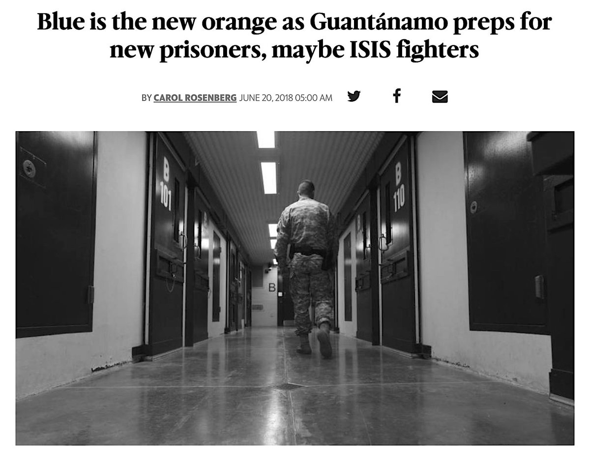 Guantanamo Prison Leadership Is Making Plans For 25-35 Years Of Detention According To Army Col. Steve Gabavics, The Guard Force Commander.Miami Herald, Carol Rosenberg, June 20, 2018 http://amp.miamiherald.com/news/nation-world/world/americas/guantanamo/article213231219.html?__twitter_impression=true