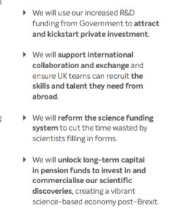 We will use our R&D to nationalise the cost while privatizing the profit.Less regulation to access funding seems alright, until you see it's going to be OUR pension money they are giving away to fund private profit.What could possibly go wrong? #ToryManifesto  #GE2019  