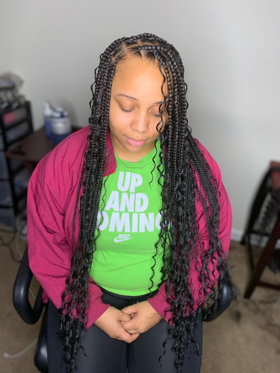 InfamousKay1's tweet photo. Boho Knotless Braids 😍😍 Finally had someone book them💗! Appointments are available! Text 📲470-377-2215 to book! Be Deposit Ready upon booking❤️ #PleaseRT #ATL #Atlarea #Atlhair #atlhairstylist #atlbraids #atlbraider #ATL https://t.co/9SEwfkEnMP