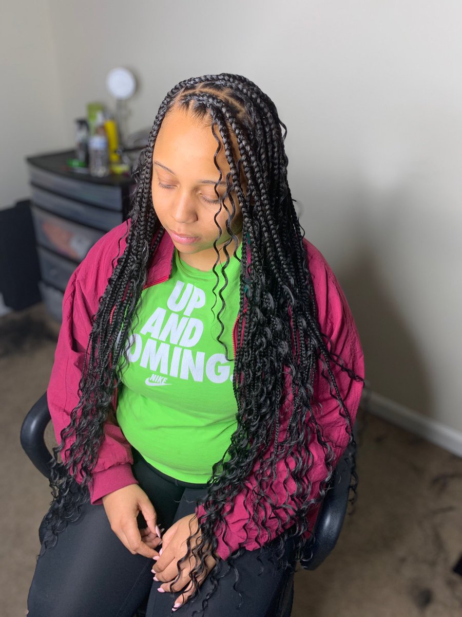InfamousKay1's tweet photo. Boho Knotless Braids 😍😍 Finally had someone book them💗! Appointments are available! Text 📲470-377-2215 to book! Be Deposit Ready upon booking❤️ #PleaseRT #ATL #Atlarea #Atlhair #atlhairstylist #atlbraids #atlbraider #ATL https://t.co/9SEwfkEnMP