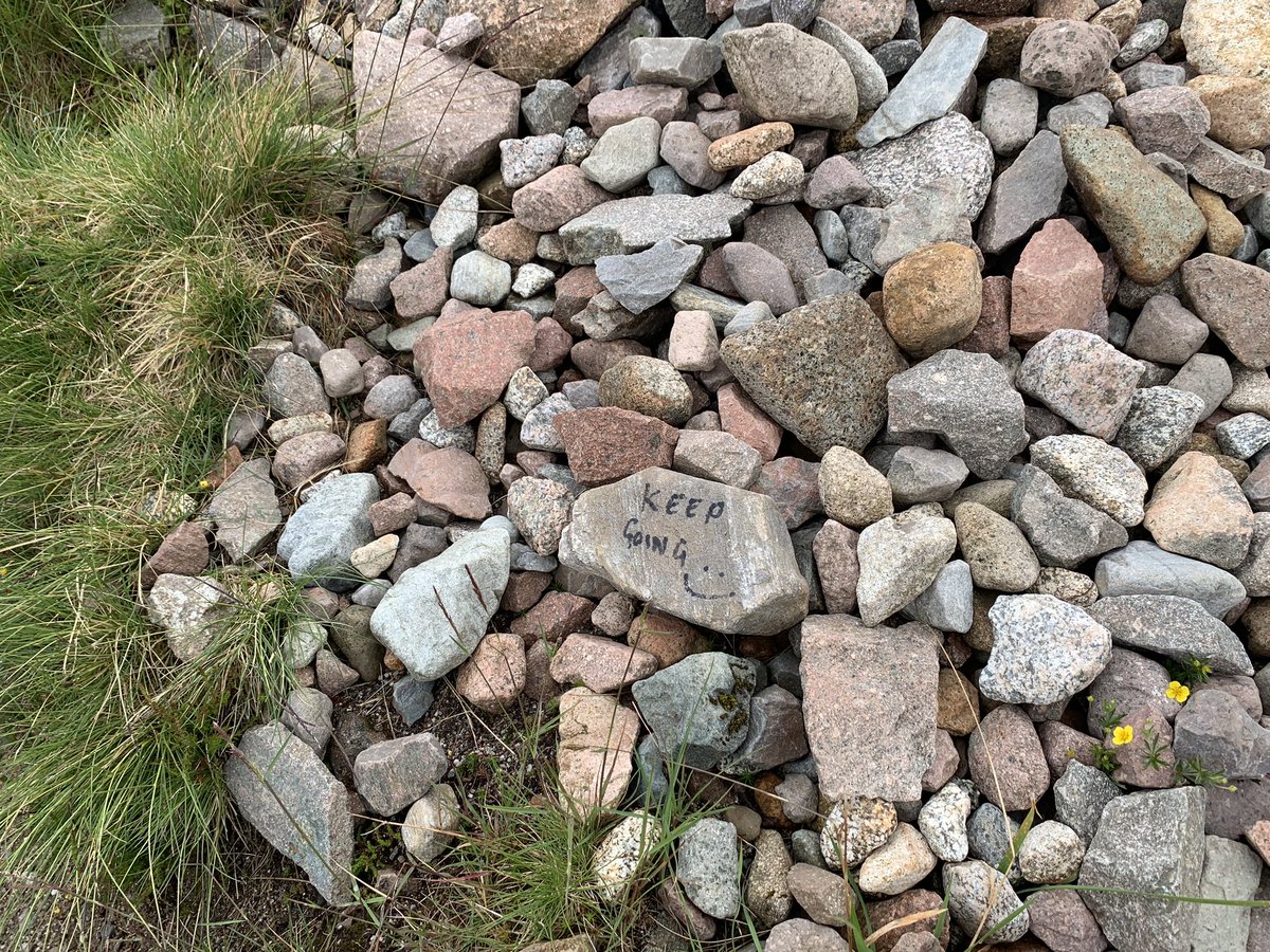 #FriendlyStone at #DevilsStaircase on the #WestHighlandWay :)