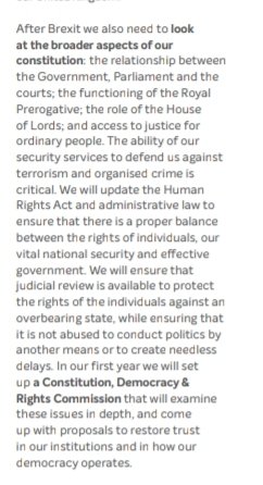 No detail at all on how they plan on changing what appears to be the whole of our parliament. That they didn't mention something so big in their headlines means they didn't want us to notice this bit. #ToryManifesto  #GE2019  