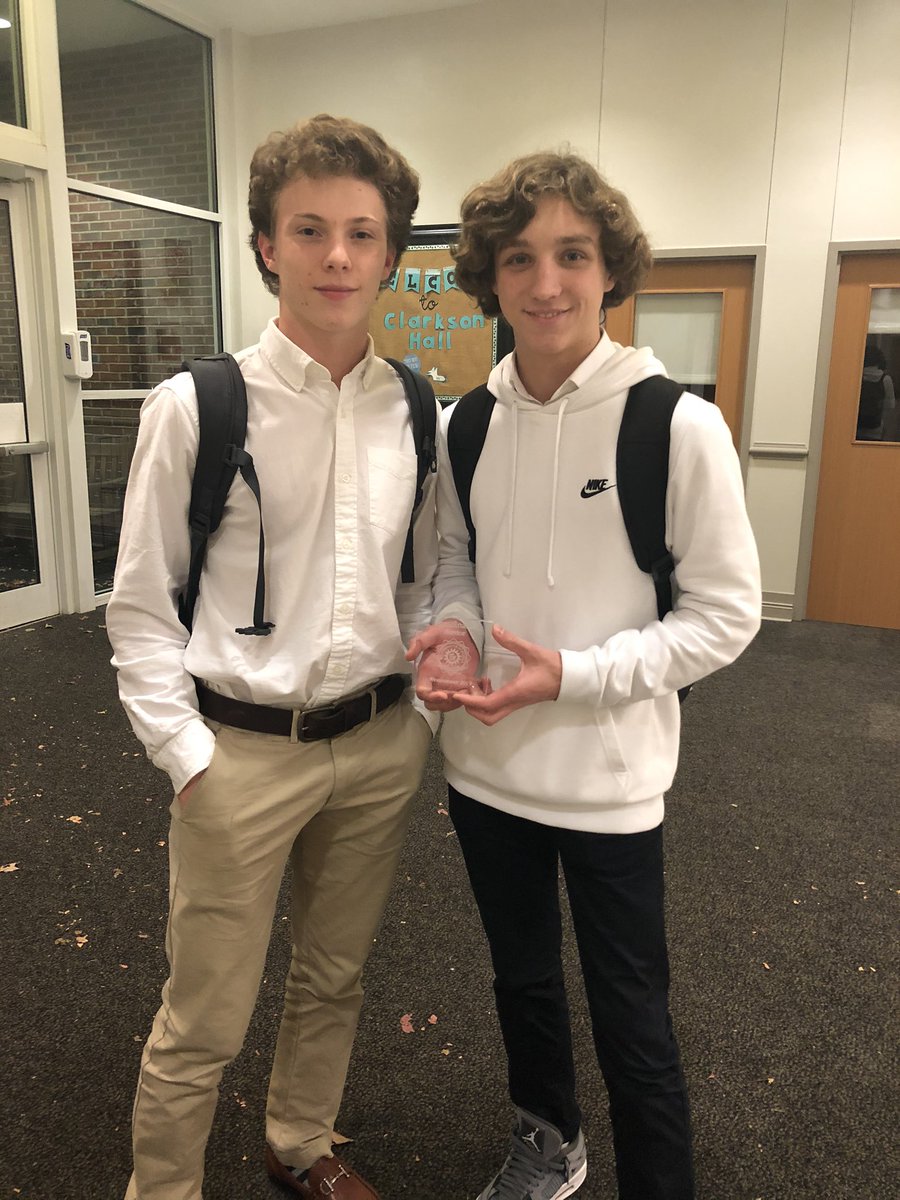 Lost a great debate to <a href="/woodwarddebate/">Woodward Debate</a> in semis.  Luca and Forest finish as semi finalists at the Westminster tournament! #goknights