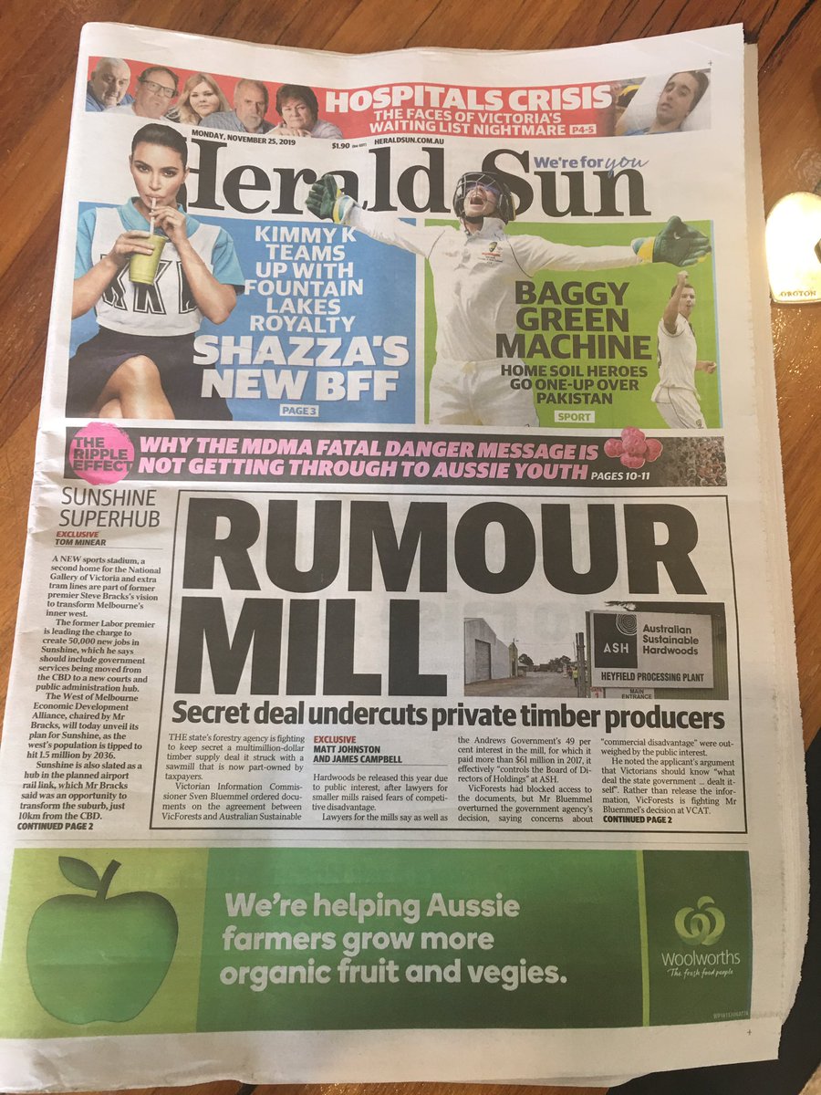 SocialNetball's tweet image. Netball makes BOTH front page and page 3 coverage in newspapers DownUnder today!!! Noice!!