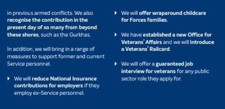 On VeteransReduced NI contributions for employers.A guaranteed job interview for any public sector role.Is this how they plug the teaching gap? Particularly in those Secure Schools they are planning on setting up? #ToryManifesto  #GE2019    #VoteEducation