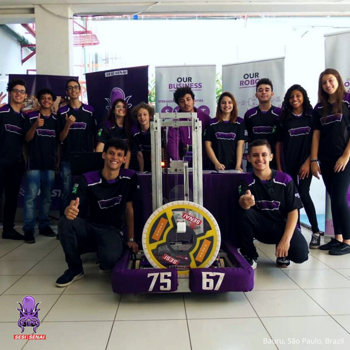 frc7567's tweet photo. For some of our team members, this was the first presentation about FISRT, FRC and the Octopus team.
Almost a year ago we were only 13 members.  Today there are 23 tentacles that make up our great octopus.

 - 756 what??
 - 7567!!!
 💜🐙🐙💜

Instagram: @frc7567
Twitter: @frc7567 https://t.co/MxwPAAJ8Iy