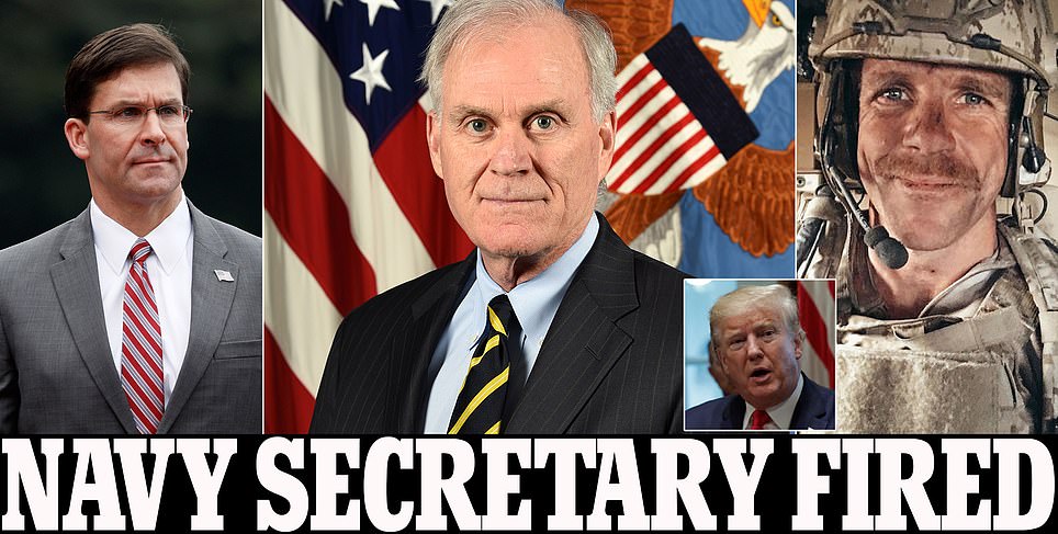 Navy Secretary Richard Spencer fired after treatment of Eddie Gallagher