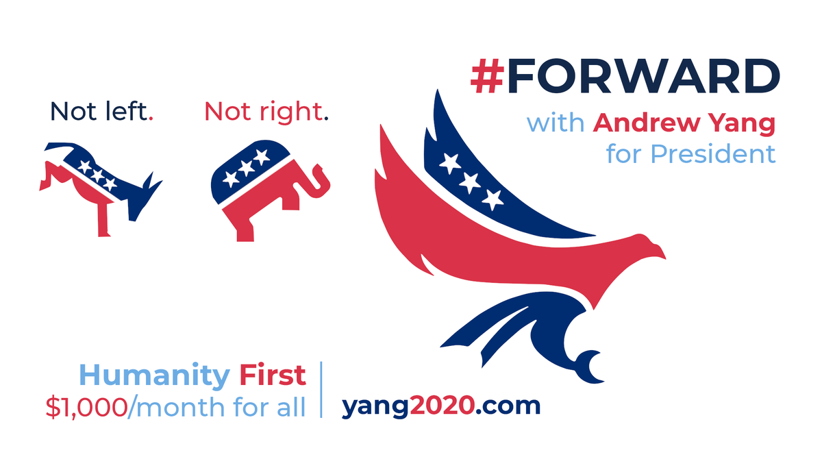 AKC718's tweet photo. @marifinkey @BreitbartNews #ConservativeForYang
Supported Trump in 2016
Supporting Yang in 2020
#HumanityFirst 🧢🧢🧢 https://t.co/NGuU16P7de