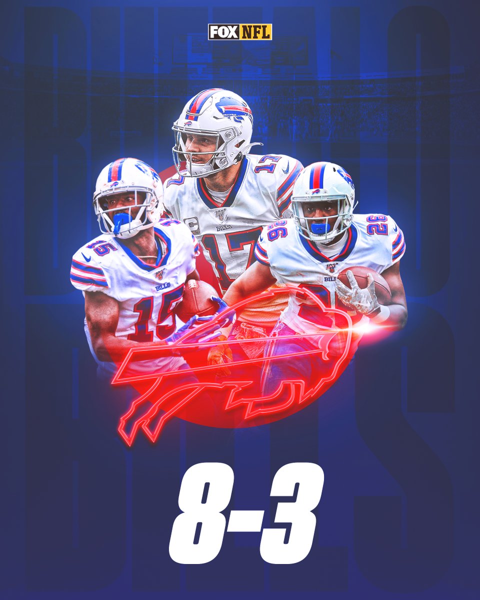 The <a href="/BuffaloBills/">Buffalo Bills</a> are 8-3 for the first time since 1996 👏