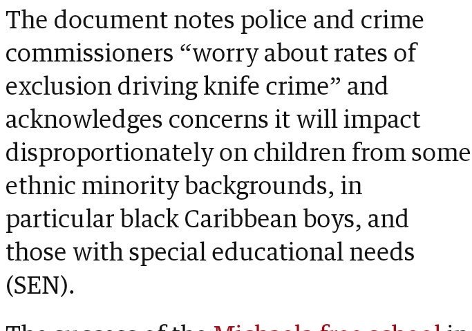 On a final note, there does seem to be a push for a more authoritarian approach to education.Below is from an article in August on a leaked DfE policy doc,in summary'We know this policy will make things worse,but it does down well with a target voter group' #VoteEducation