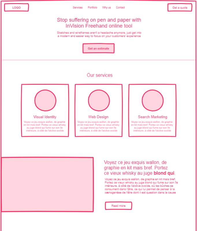 joaosp85's tweet photo. Hey @InVisionApp I'm starting to become a pro!😊 I just made a sketch to support me on my new business website. Special thanks to Jessica that gives a very impressive explanations! #invisionapp #ux #uxdesign #uiux #wireframe #webdesign https://t.co/AIgXbRN4Ek