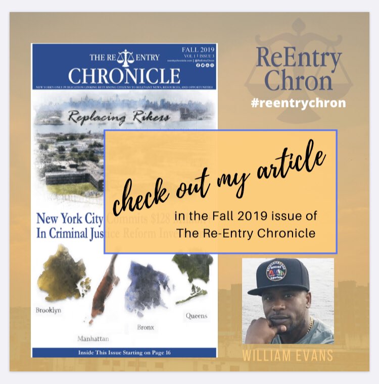 WilliamMEvans2's tweet photo. Happy to join the @ReEntryChron family with the publication of my article in the Fall 2019 issue of Re-Entry Chronicle. Check it out!
Fall 2019 Issue Re-Entry Chronicle: https://t.co/34vn55dYAk
Link to my article: https://t.co/XnYx5U43LR
#echoinggreen #modelchange #reentrychron https://t.co/pffaocgdOL