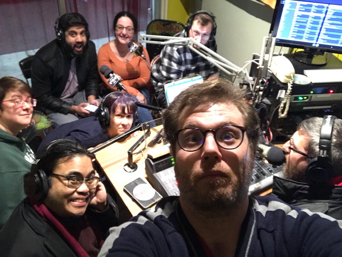 thecoilproject's tweet photo. Look at the studio - live on the air at WOWD https://t.co/jEVeS3G1XO