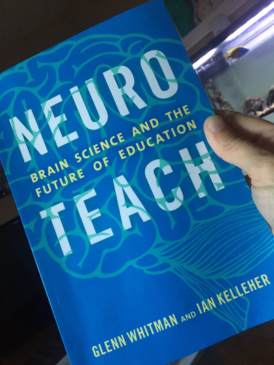 Thanks @annecdesign for the awesome book recommendation! @neuro_teach is a must read for all educators and parents alike. Rio, can’t wait to read this one with all of you! 📖 Thanks @TheCTTL!  #allineveryday #transformativeteaching  #transformativelearning #brainscanchange