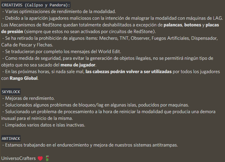 UniversoCraft tweet media