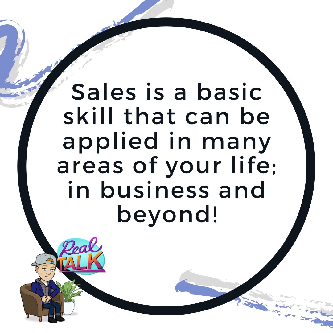 TimReintgen's tweet photo. You think you don't need sales because you are not a salesman/woman? Think again! From active listening, to building rapport or setting goals - sales skills can be applies in all parts of life!

#sales #learning #softskills https://t.co/NC0RNzrGhi