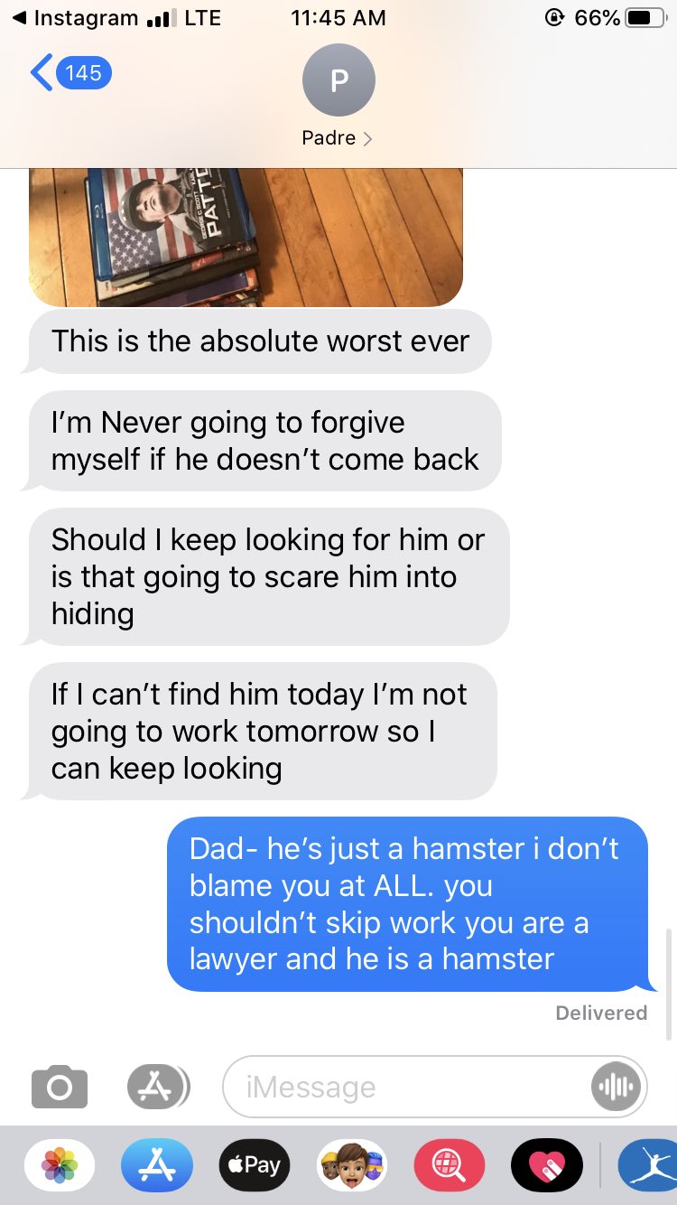 This Dad Had a Meltdown Over His Daughter's Missing Hamster, and His Frenzied Texts Have Since Gone Viral