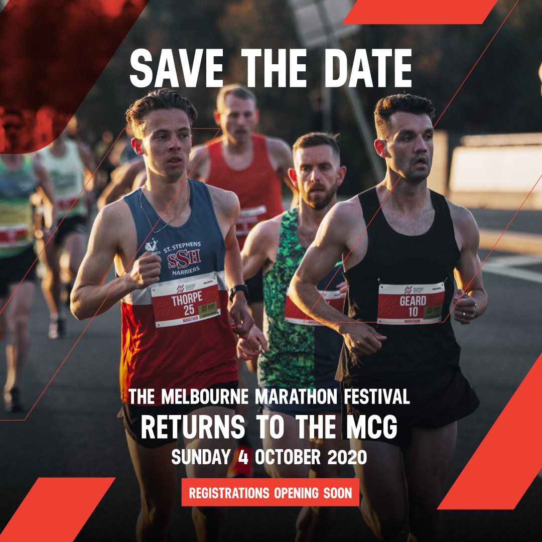 Following record-breaking numbers in 2019 and four sold out events, the Melbourne Marathon Festival returns to the revered Melbourne Cricket Ground (MCG), Sunday, 4 October 2020.