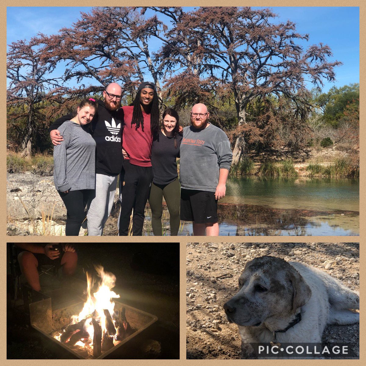 Starting Thanksgiving with my family of 7 at Garner State Park.  #theprindleway