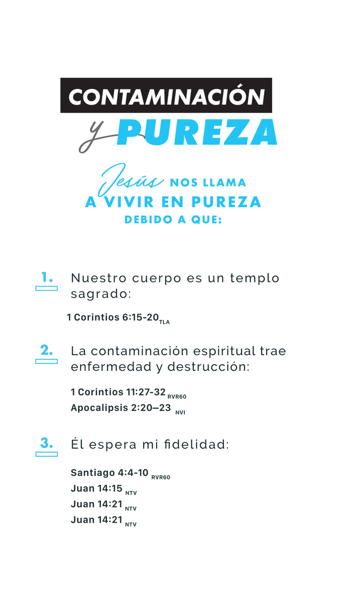 VidaRealTV's tweet photo. Contaminación y Pureza. 🙌

Te compartimos las anotaciones de la prédica 📝:

#PurezaSexual #Santidad #Jesús https://t.co/3pzMYbj5SZ