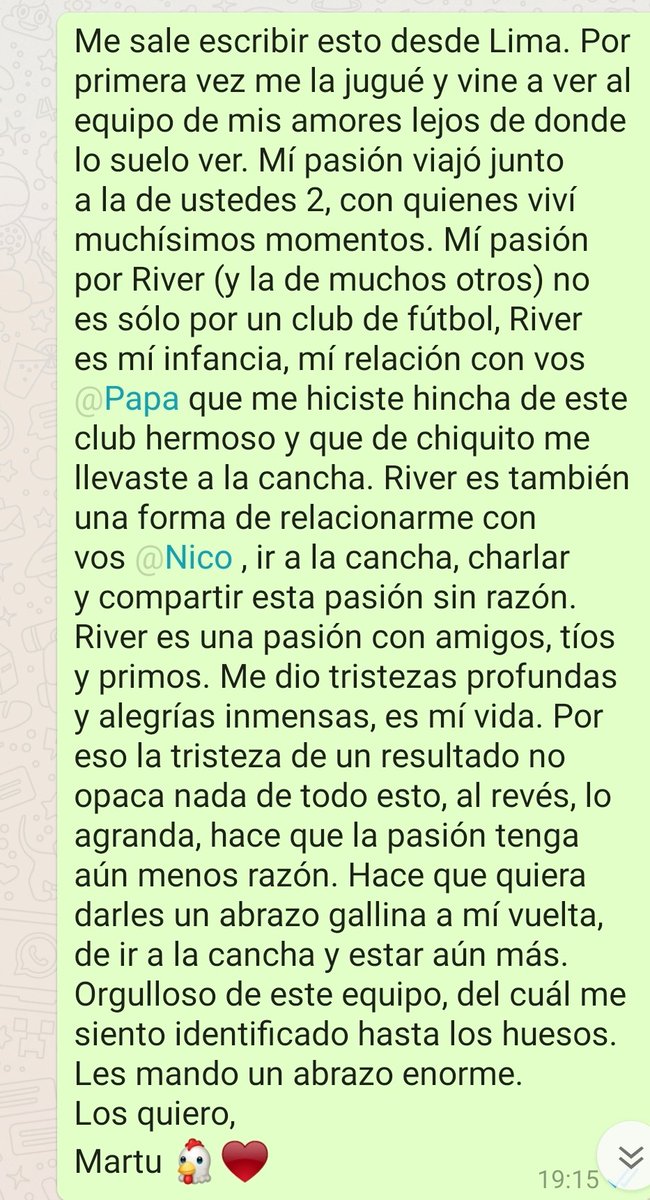 La pasión por <a href="/RiverPlate/">River Plate</a> es mucho más que la pasión por un club de fútbol.❤️🐔
👇
