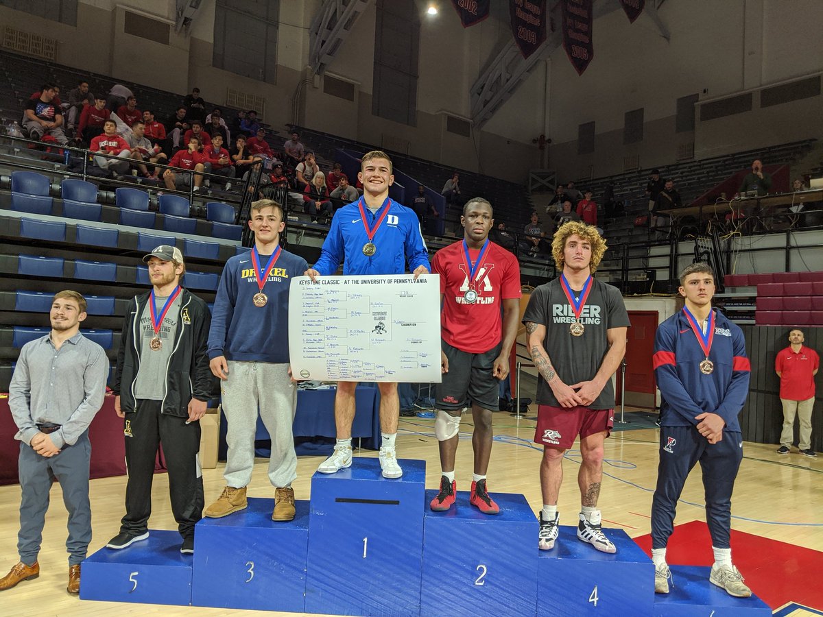 DrexelWrestling's tweet photo. 6️⃣ medalists
8️⃣ placers

📸 (1/2) https://t.co/nsQ0Z1fz6n
