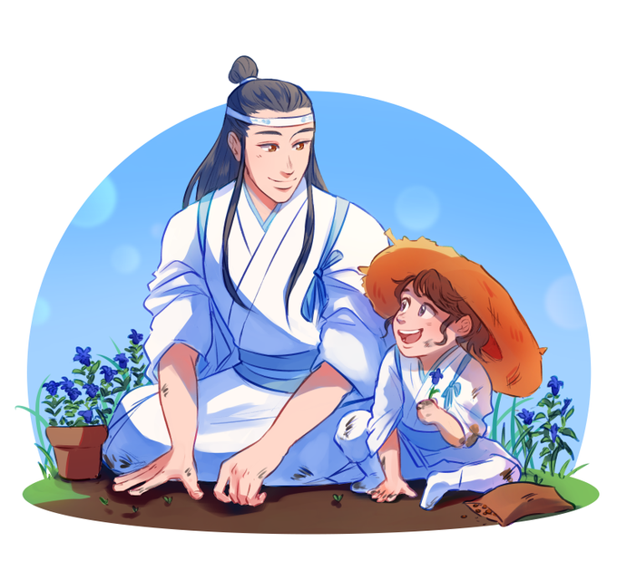 魔 道 祖 师. 2019-11-25. gardening with uncle xichen 🌿 #mdzs. 