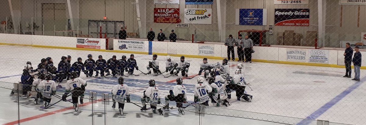 BluesU13AAWhite's tweet photo. @BluesPWAAWhite is grateful to the @YCMHAhockey  PWAA team for not only hosting us for 2 exhibition games today, but also collecting $201 for a donation to #HockeyFightsCancer in memory of Yarmouth born, @Bedford_Blues hockey mom- Jennifer LeBlanc. #HockeyFamily #community #4JL https://t.co/6u9Nx3MaZV
