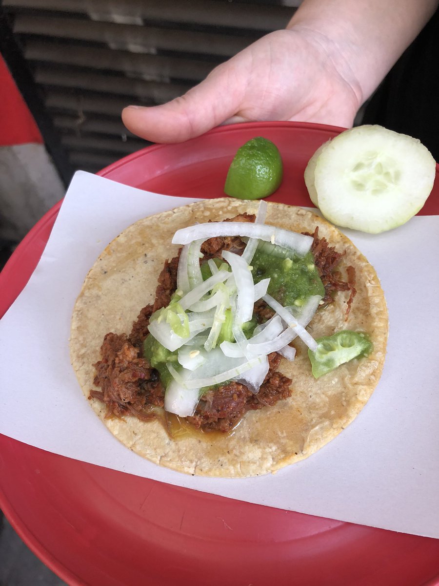 SchadenJake's tweet photo. Day one on my quest to eat all the tacos. Deep taco knowledge and expert guidance provided by @RoVazquezL and @EatLikeALocalMX. #tacos #cdmx #MexicoCity https://t.co/n9PVhJ54wx