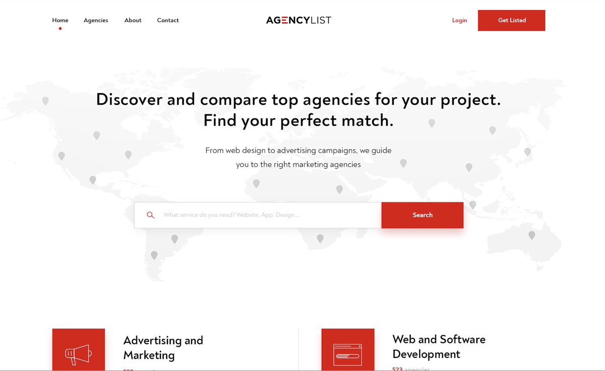 AgencyList.com coming soon! Shoot us a message to include and feature your #agency on our site at launch!
#agencylist #digitalagency #creativeagency #brandingagency #adagency #marketingagency #designagency