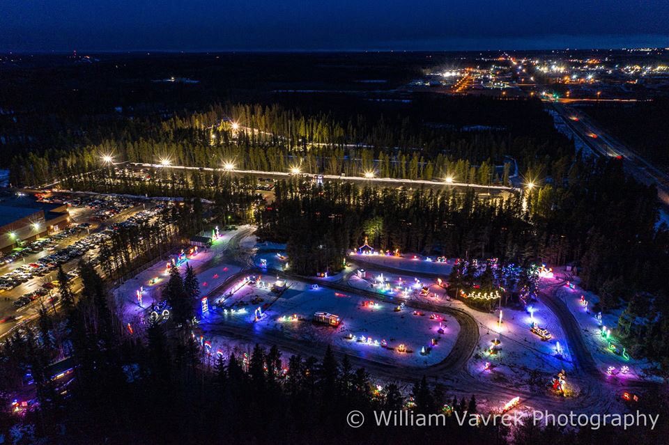 Another holiday event we love to support.  #northernspiritoflights A local photographer captured great aerial shots of all the displays. That long green and white strip is called TD lane. It’s absolutely breathtaking when you ride the horse carriage under it. #TDInTheCommunity