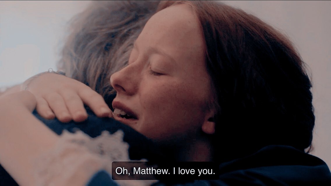 i’m so happy that matthew finally opened his heart and told anne the words she needed to hear   #annewithane