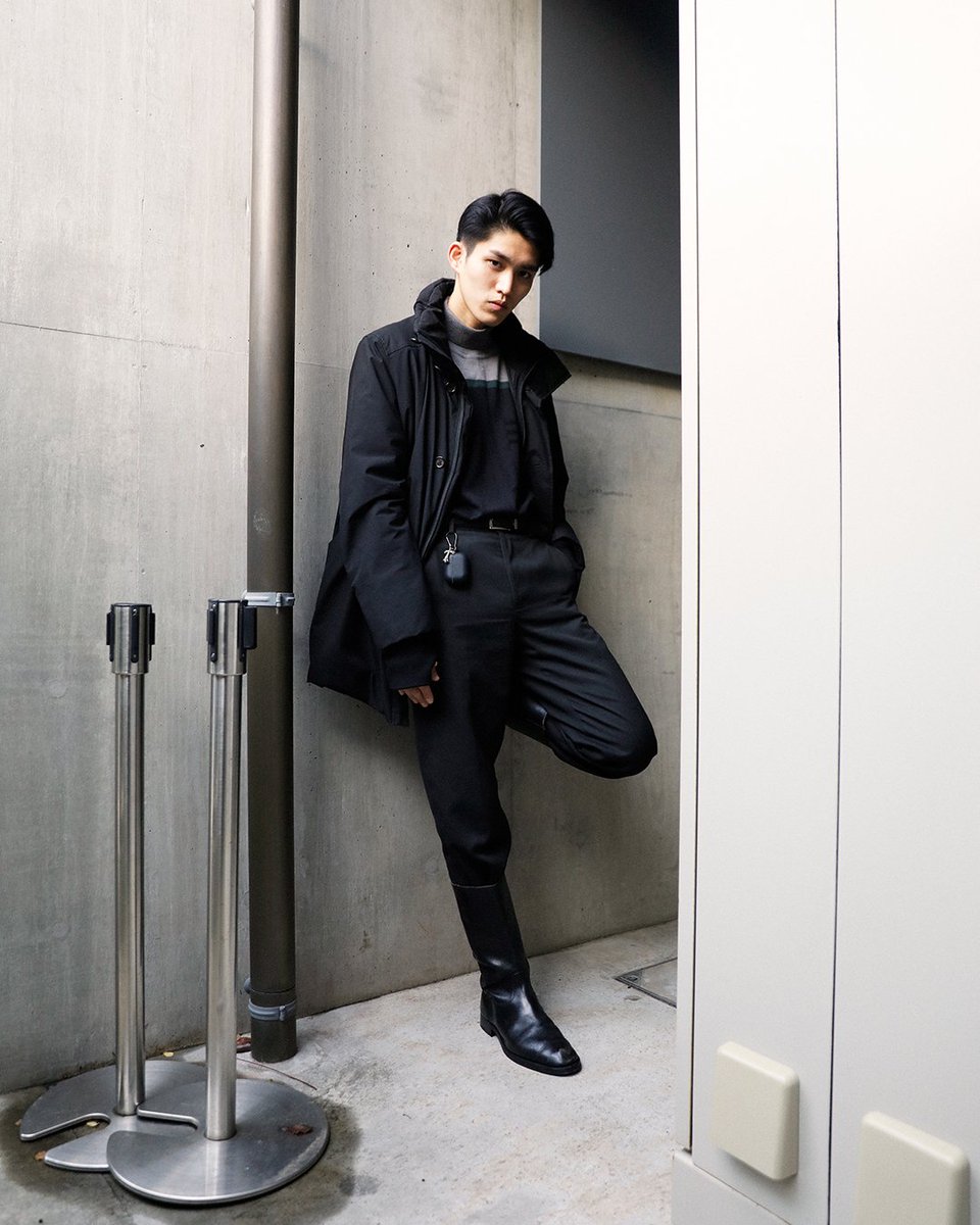 ショップスタッフの大庭一流さんをスナップ！アウターはPRADA、パンツ