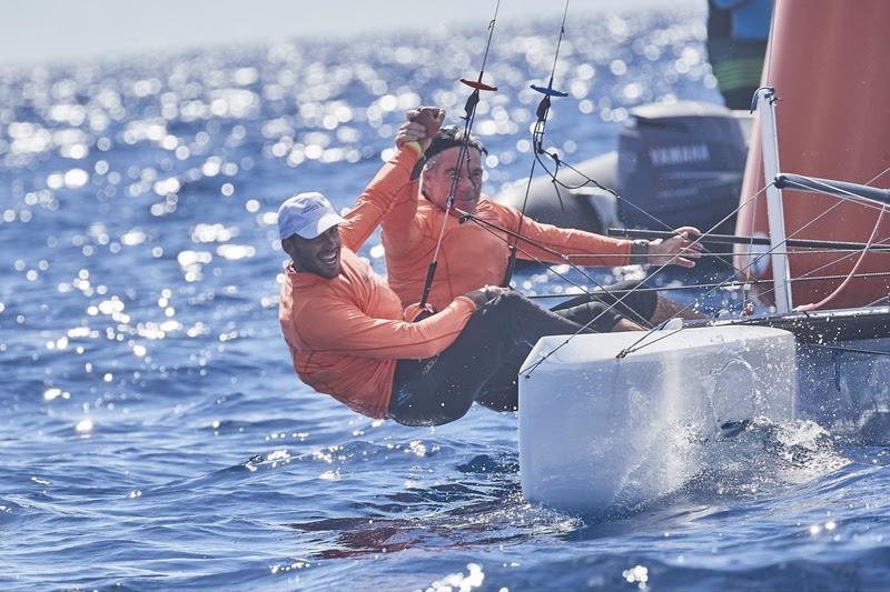 SailWorldNews's tweet photo. St. Barth Cata-Cup Overall: Victory for Jean-Christophe Mourniac &amp; Antoine Rucard - @stbarthcatacup @Formula18_Int https://t.co/RbZeGqOXGr https://t.co/T8NcxB4ndV