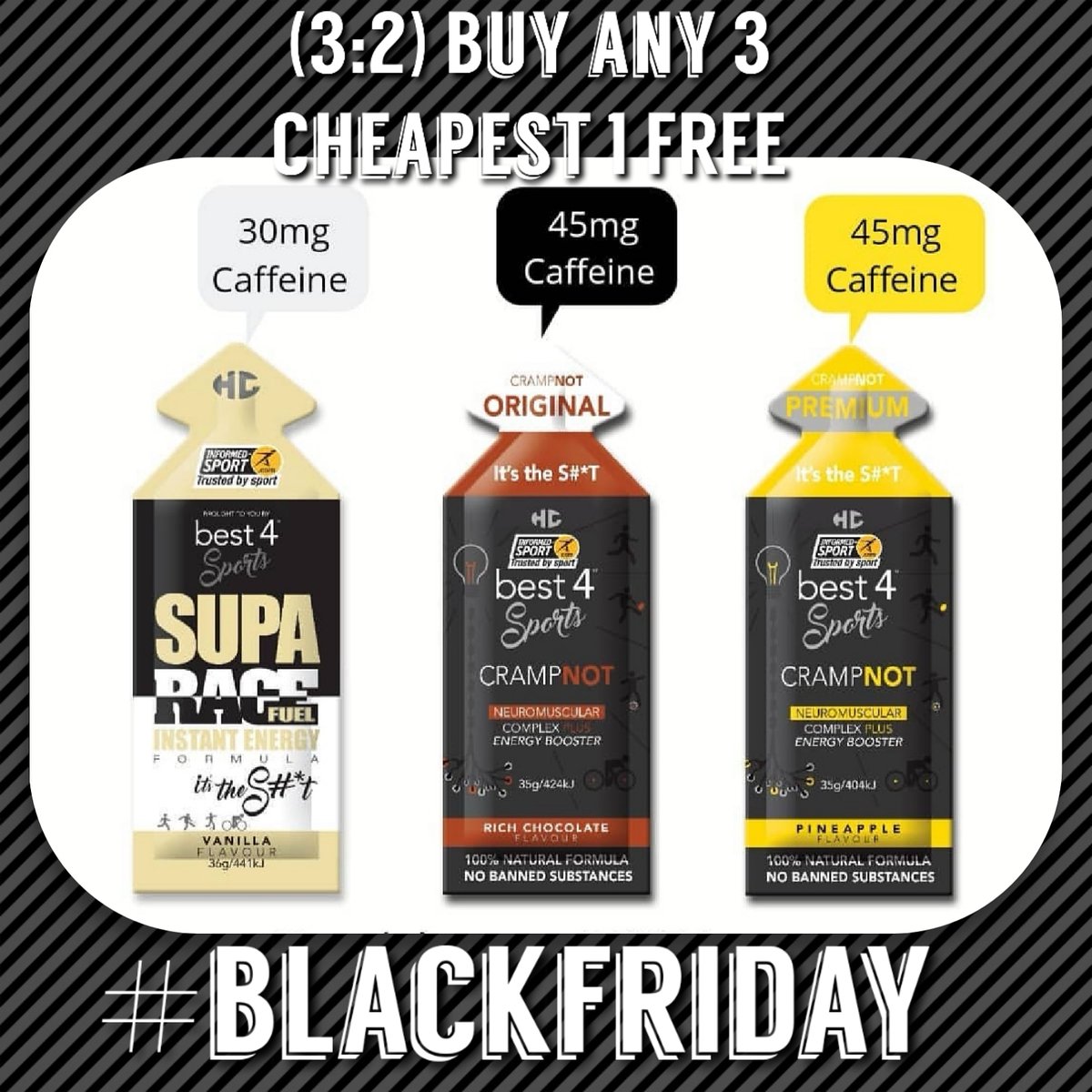 jowettscycles's tweet photo. #BlackFriday special...
Let's get you stocked up for #2020 race season or just for your training sessions!
#Crampnot #ItsTheS#*t
#jowettscycles #best4sports
#nutrition #gettingfit #raceortraining
@best4_sports https://t.co/8zCBmqRuTv