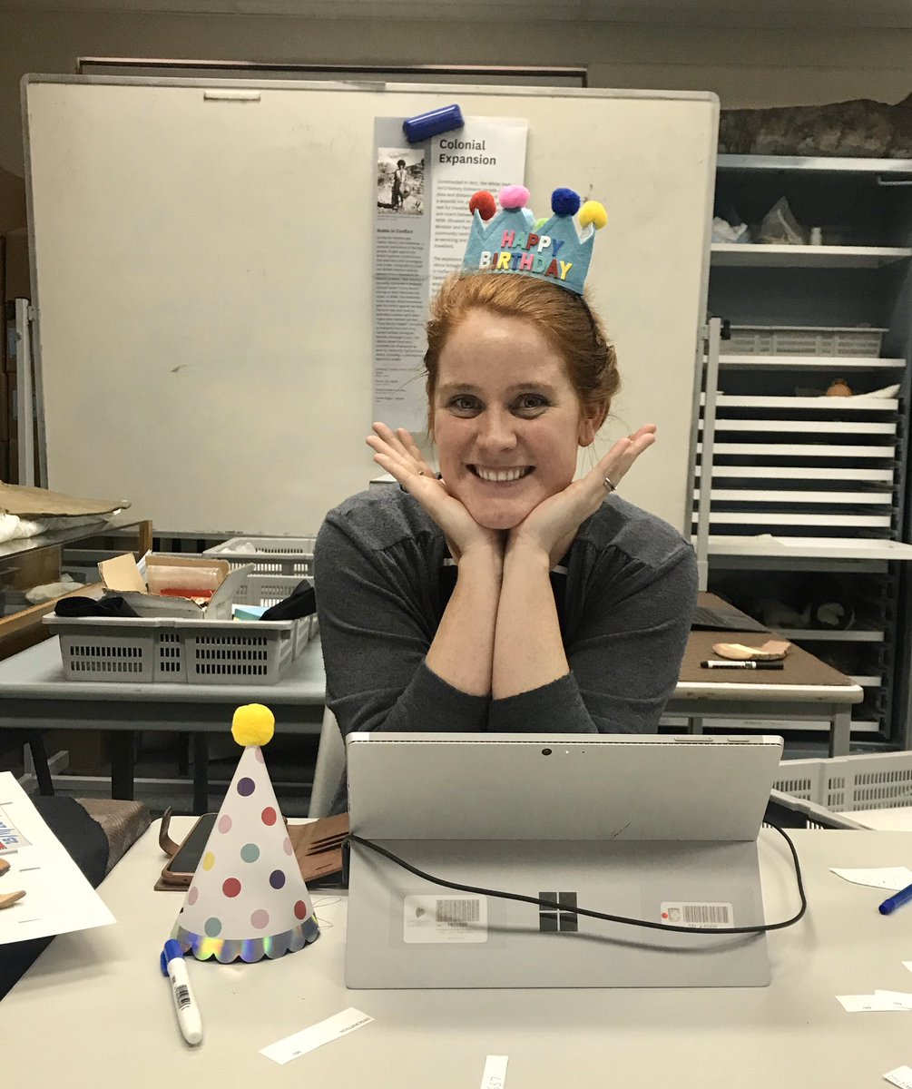 The museum birthday celebrations continue! Happy Birthday Education super⭐️ <a href="/alexkujanpaa/">Alexandra Kujanpaa</a>. A day spent amongst the artefacts... best birthday ever???