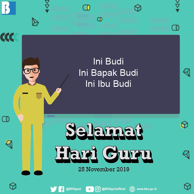 BKNgoid's tweet photo. Seringkali aku malas mengerjakan tugas yg kau berikan. Kadang aku kesal dengan peraturan yg kau ciptakan di kelas. Namun kini aku tahu, kau membuatku siap menghadapi dunia, untuk membangun Negeriku.

Guruku tercinta, jasamu selalu ku ingat dalam sanubariku.
#HariGuruNasional2019 https://t.co/TkBB22Uwzk