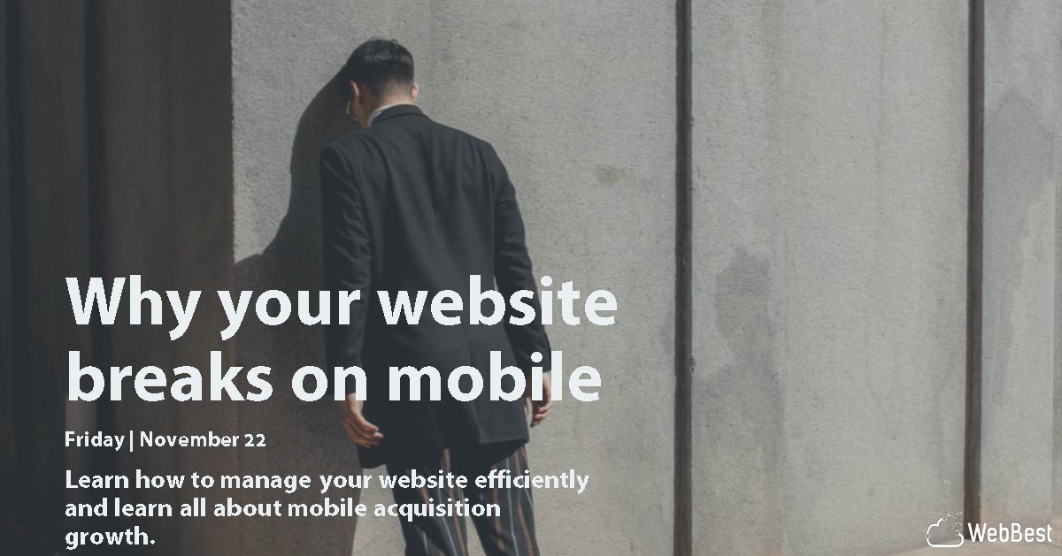 WebBestCC's tweet image. Should you care about how your website looks on mobile devices? The answer is one hundred percent yes. 

ow.ly/b3Zt50xgXdx

@WebBestCC 

#Mobile #Website #Webdevelopment #Info