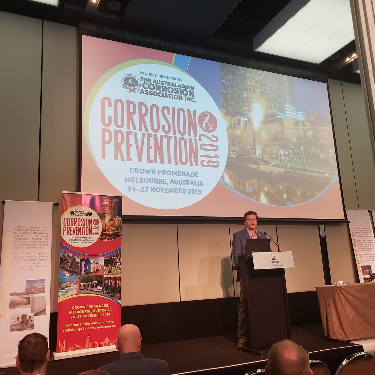 CEO Bob Chalker speaking at the ACA Corrosion Conference.  <a href="/NACEtweet/">NACE International</a> <a href="/AustCorrosion/">ACA</a>