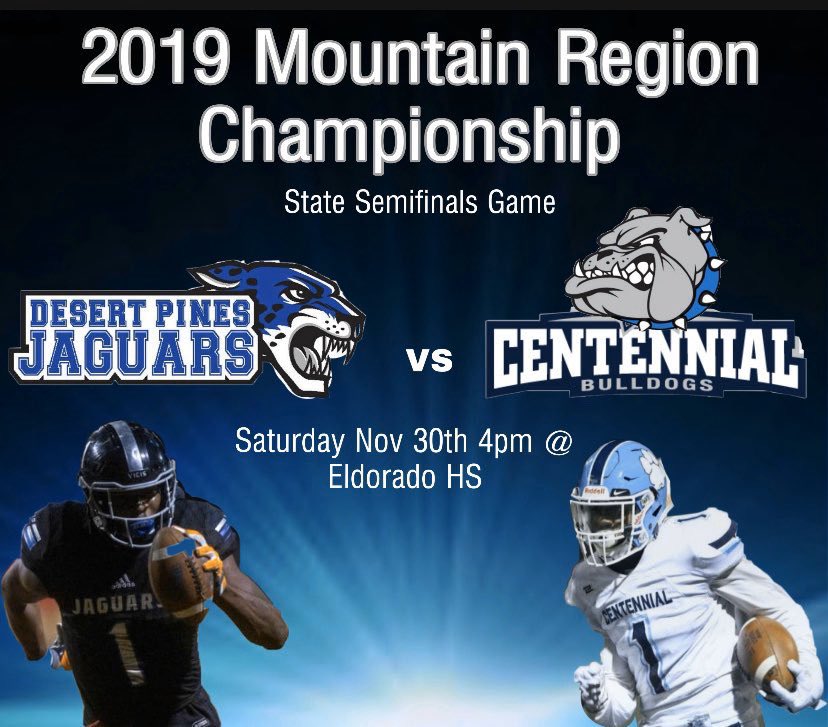 Just a reminder the game will be hosted at Eldorado high school 4 PM this Saturday, November 30… Come out and show your support